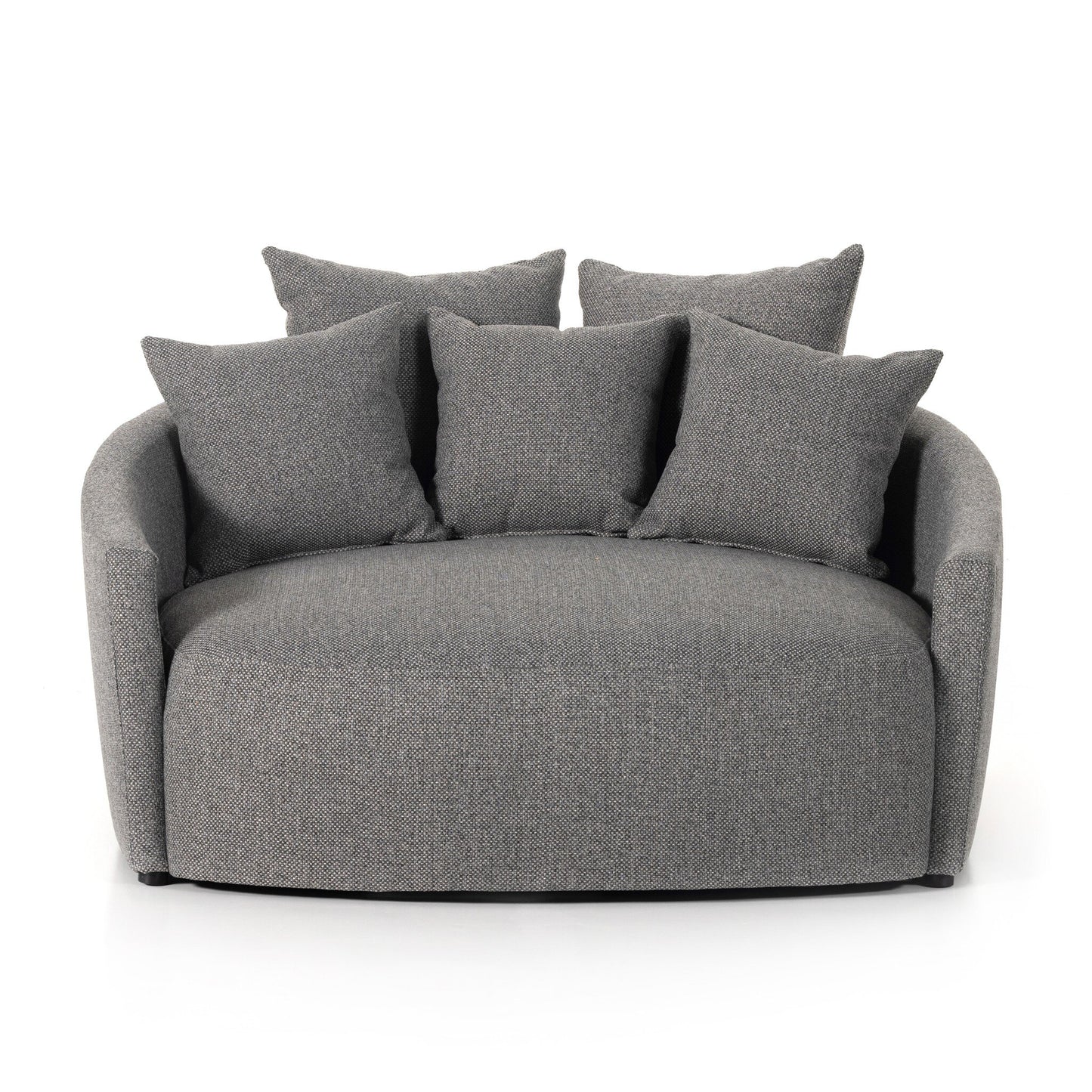 Cleo Media Lounger- Charcoal