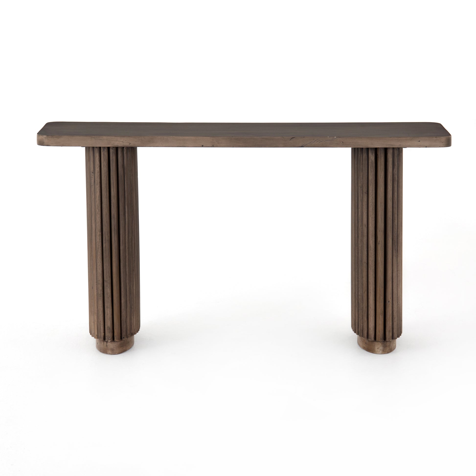 front view of april console table