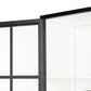 Whitney Cabinet Tall Black Metal with White Interior