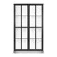 Whitney Cabinet Tall Black Metal with White Interior