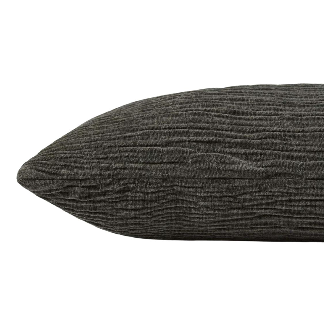 Charcoal Ripple Pillow