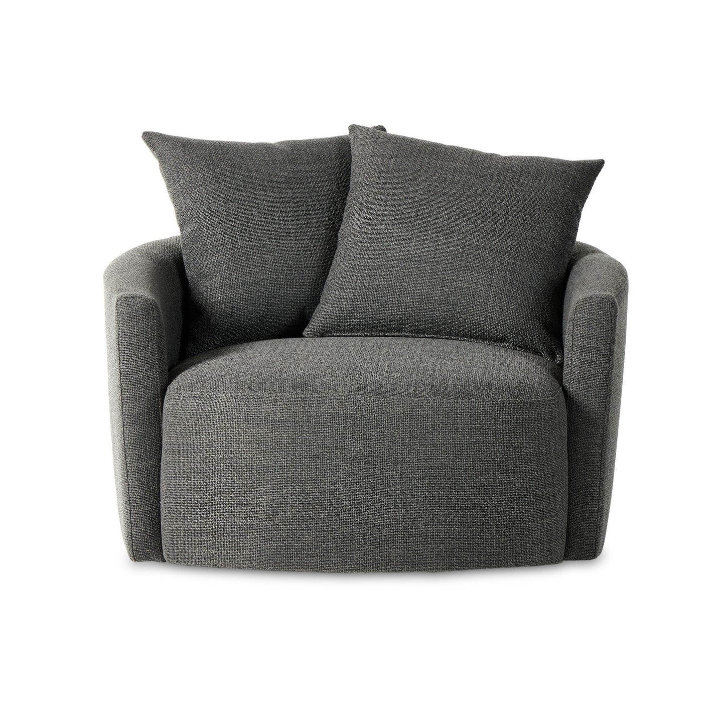 Cleo Swivel Chair Charcoal