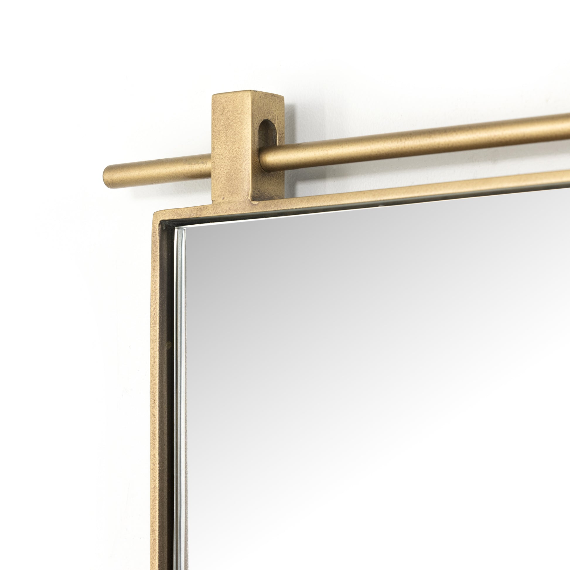 Gold bottom arch mirror sideview