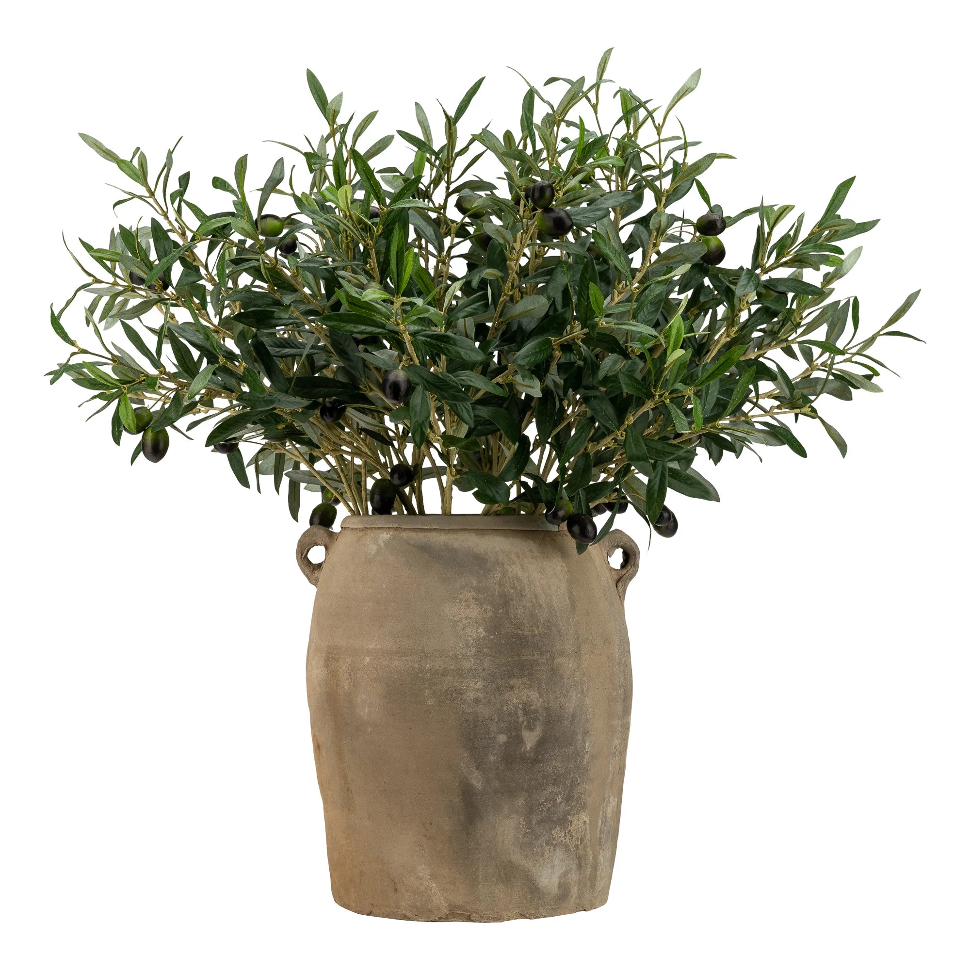 Vintage Olive Branch Planter