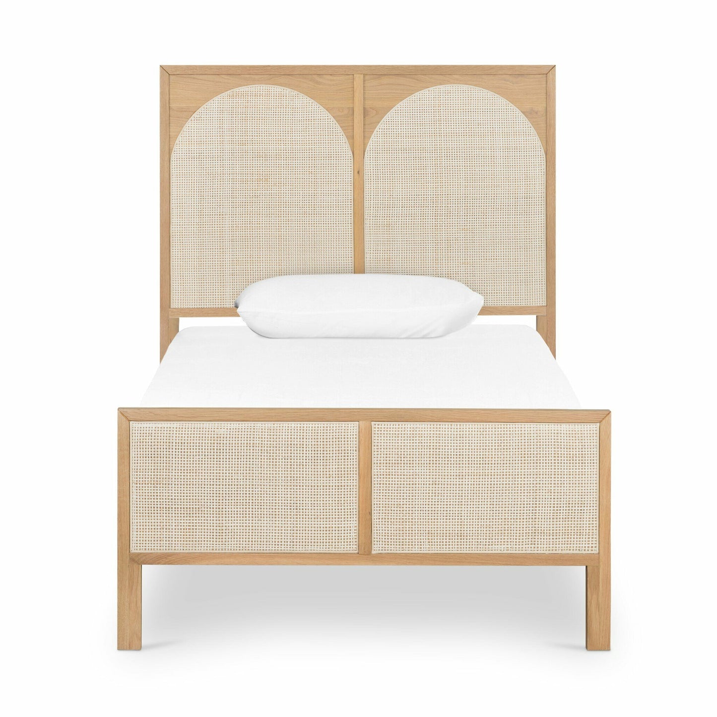 Zaltana Twin Bed Front View woven arches
