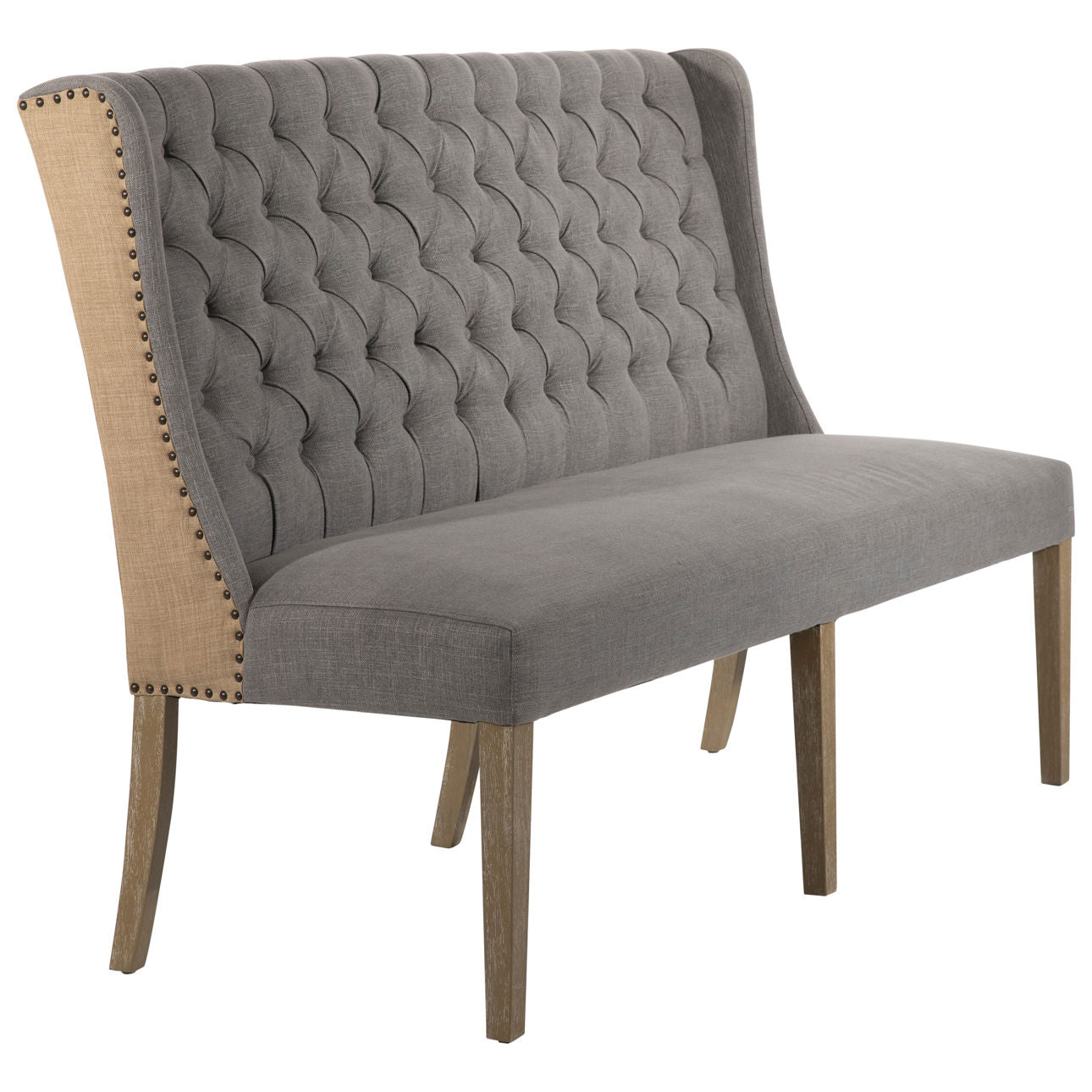 grey rowe dining bench tall